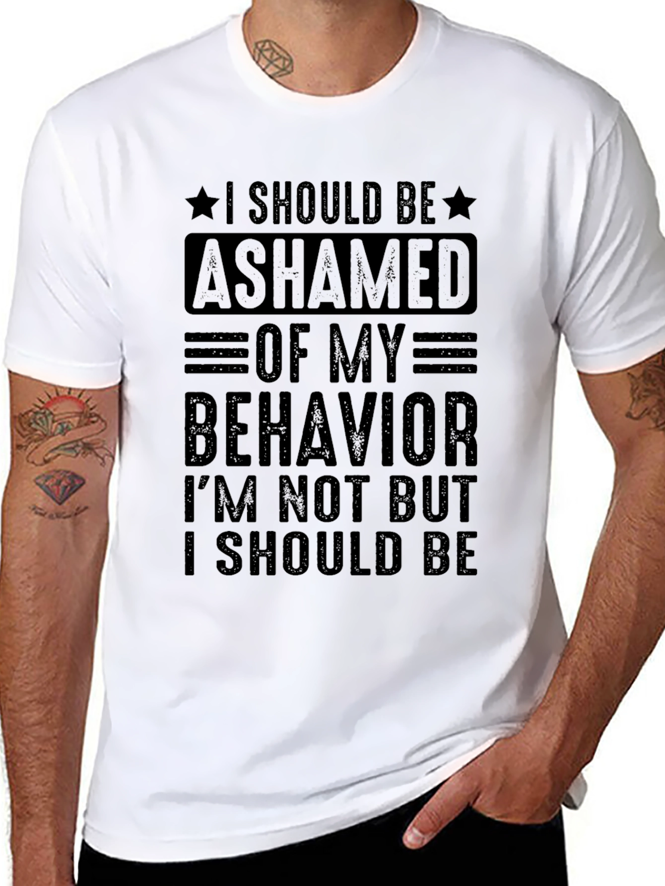 Ashamed of My Behavior Graphic Tee