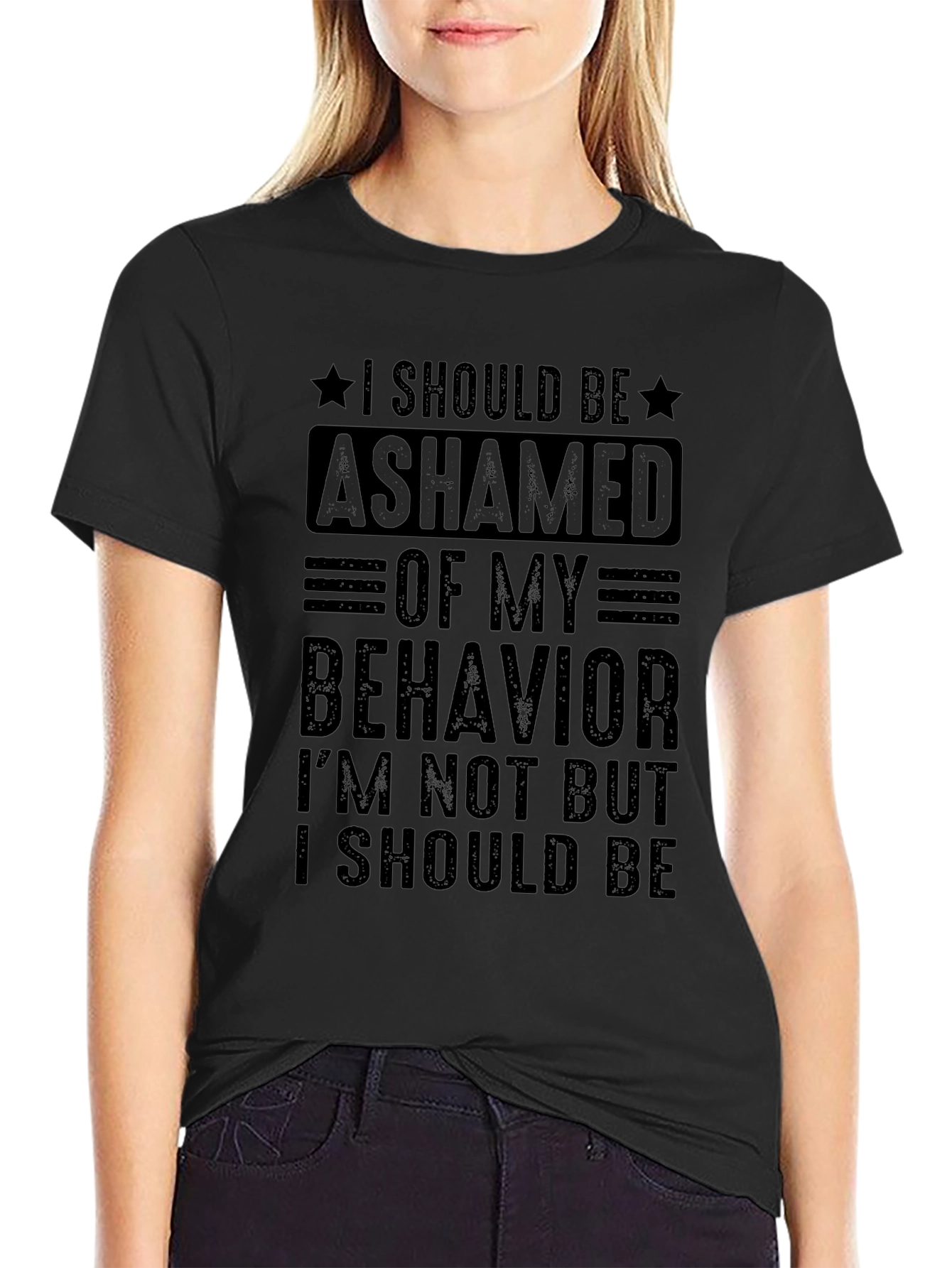 Ashamed of My Behavior Graphic Tee