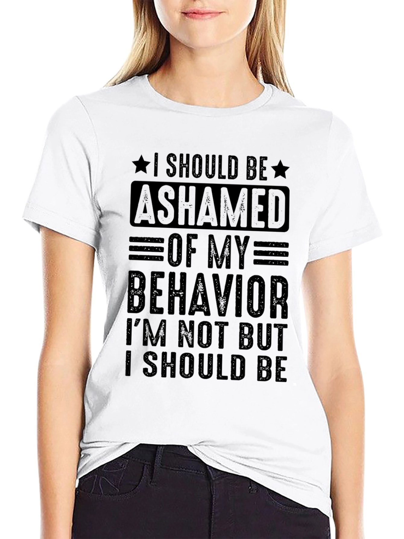 Ashamed of My Behavior Graphic Tee