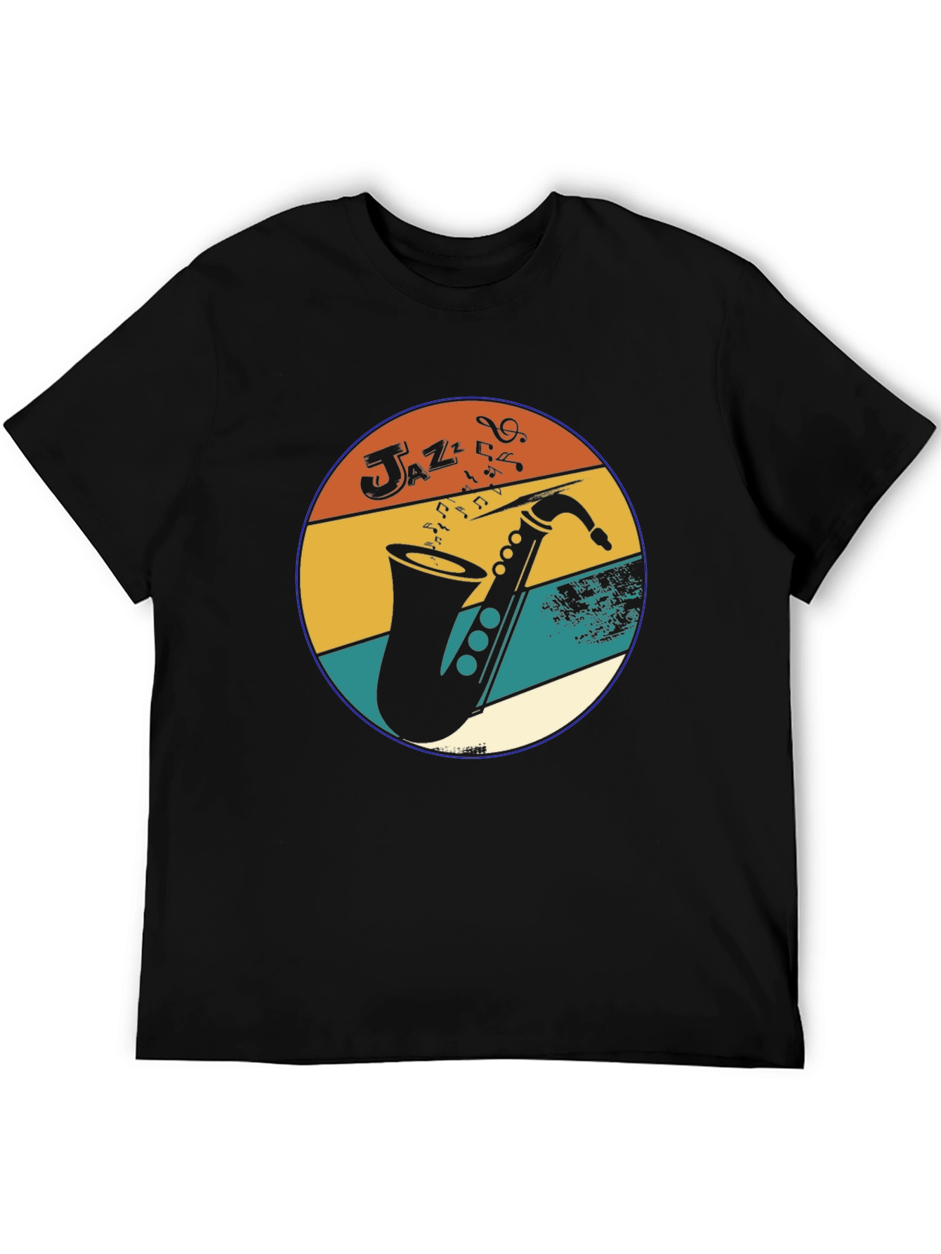 Retro Jazz Saxophone Graphic Tee