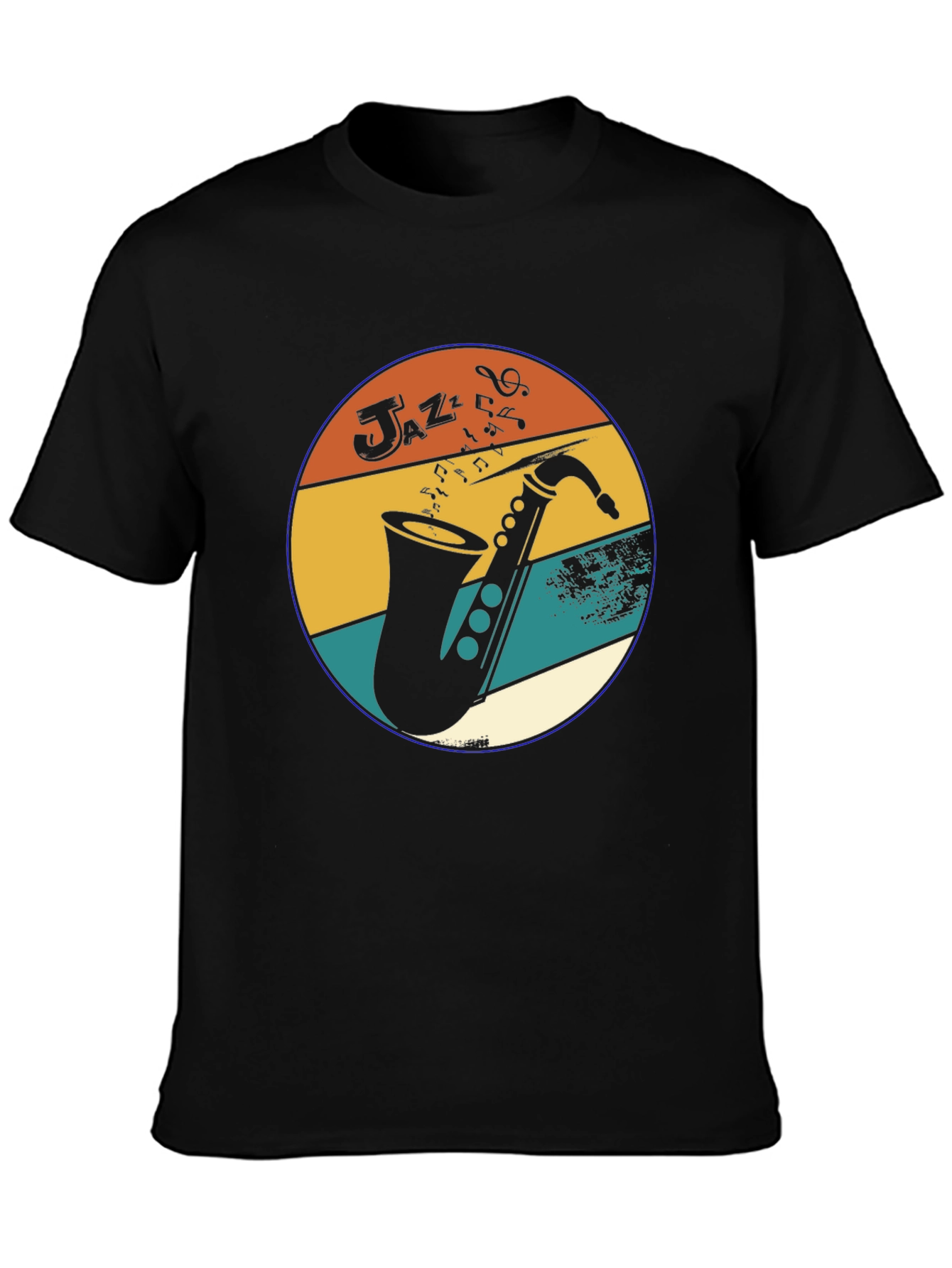 Retro Jazz Saxophone Graphic Tee