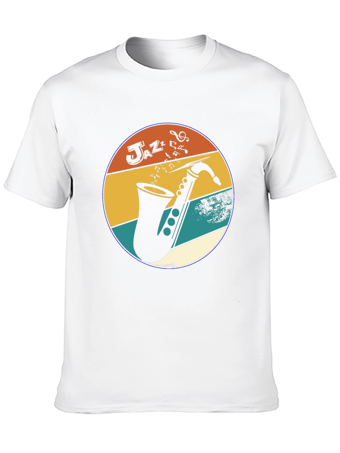 Retro Jazz Saxophone Graphic Tee