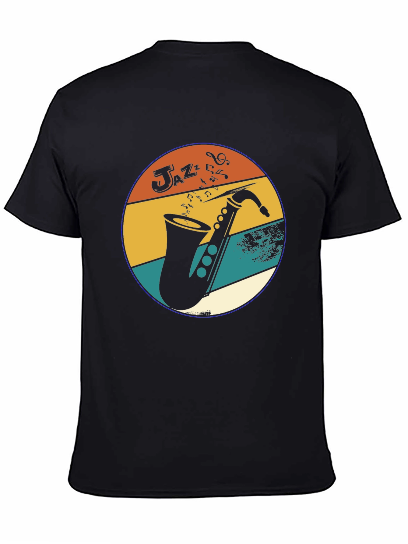 Retro Jazz Saxophone Graphic Tee