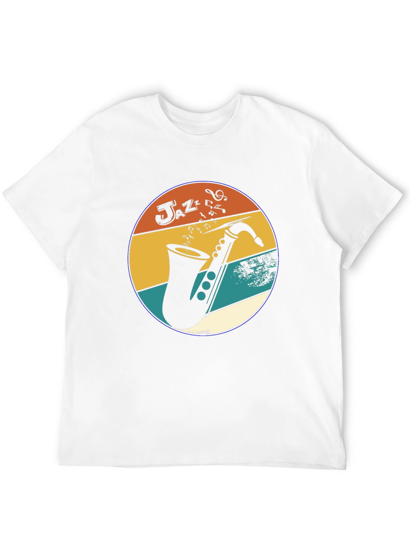 Retro Jazz Saxophone Graphic Tee