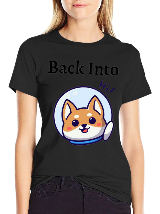 Back Into Space Doge T-Shirt - Cute Astronaut Design