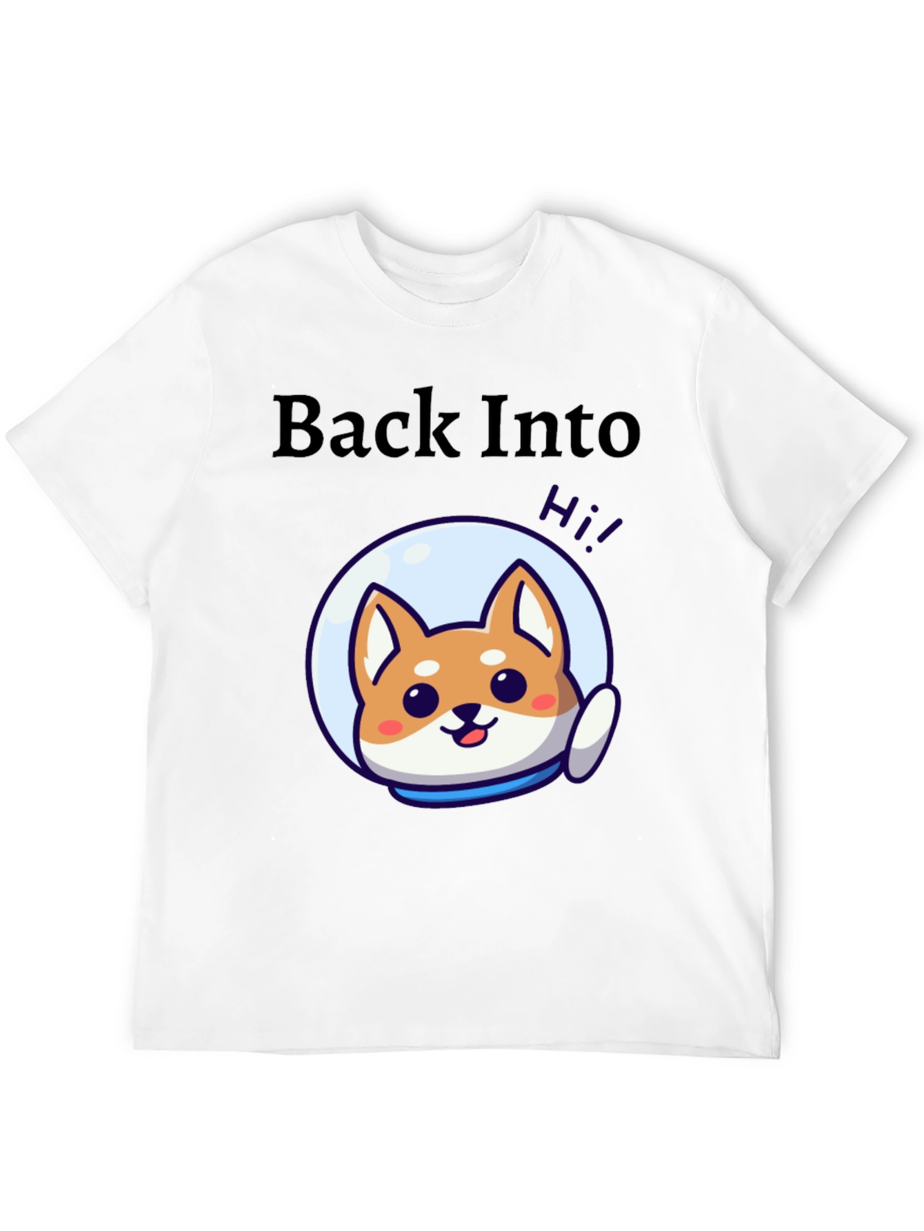Back Into Space Doge T-Shirt - Cute Astronaut Design