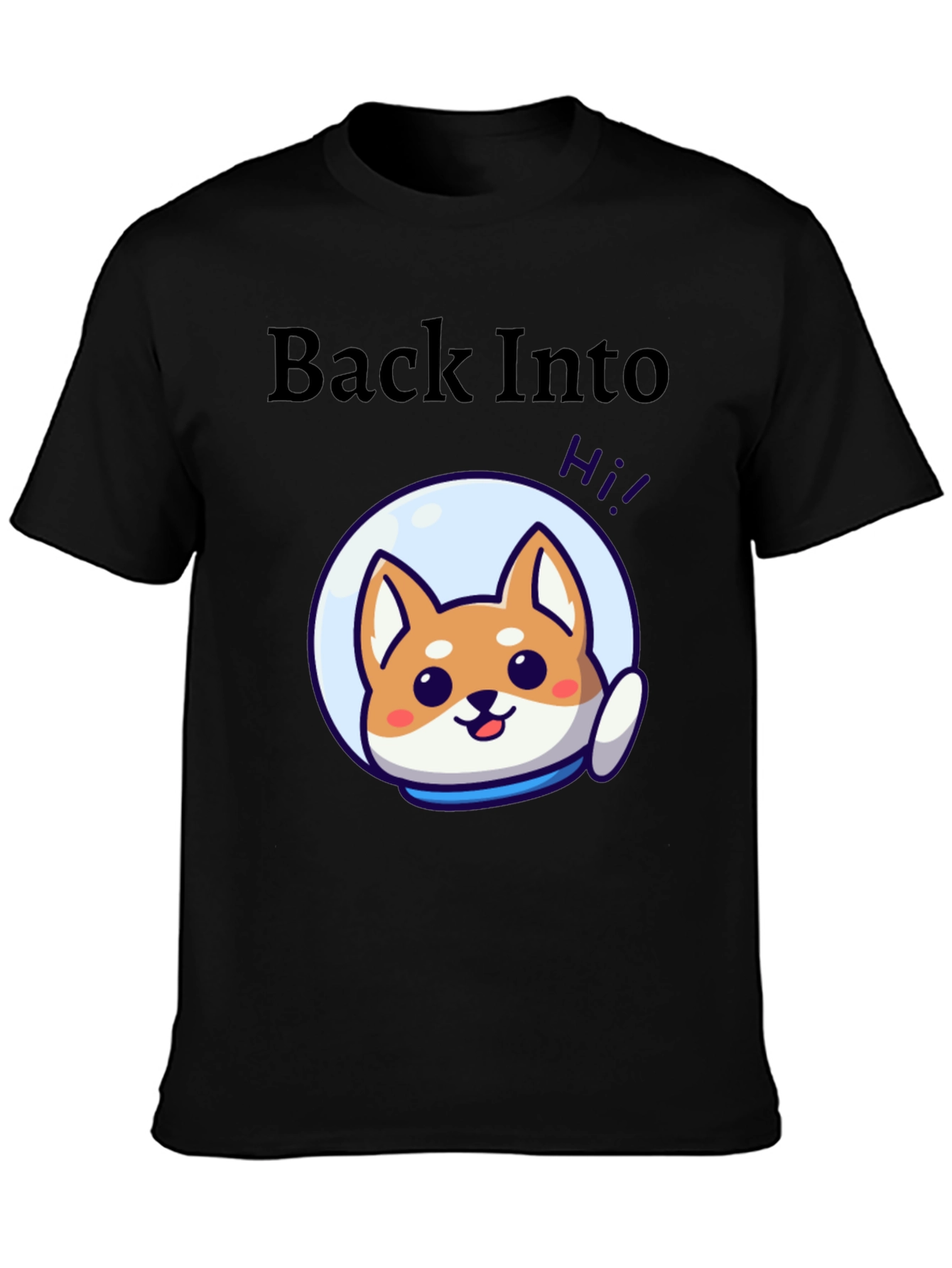 Back Into Space Doge T-Shirt - Cute Astronaut Design