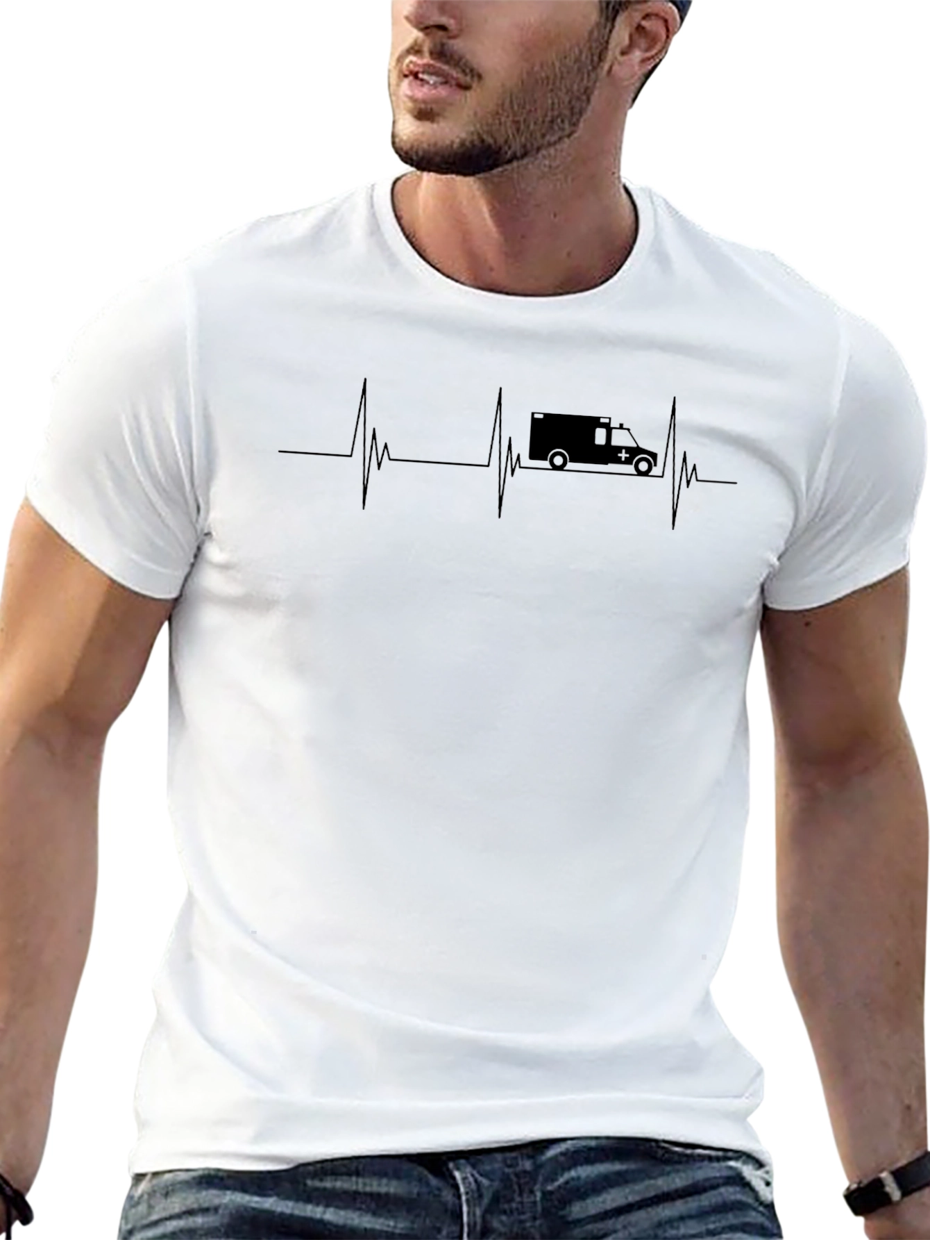 Ambulance Heartbeat T-Shirt - Emergency Medical Services
