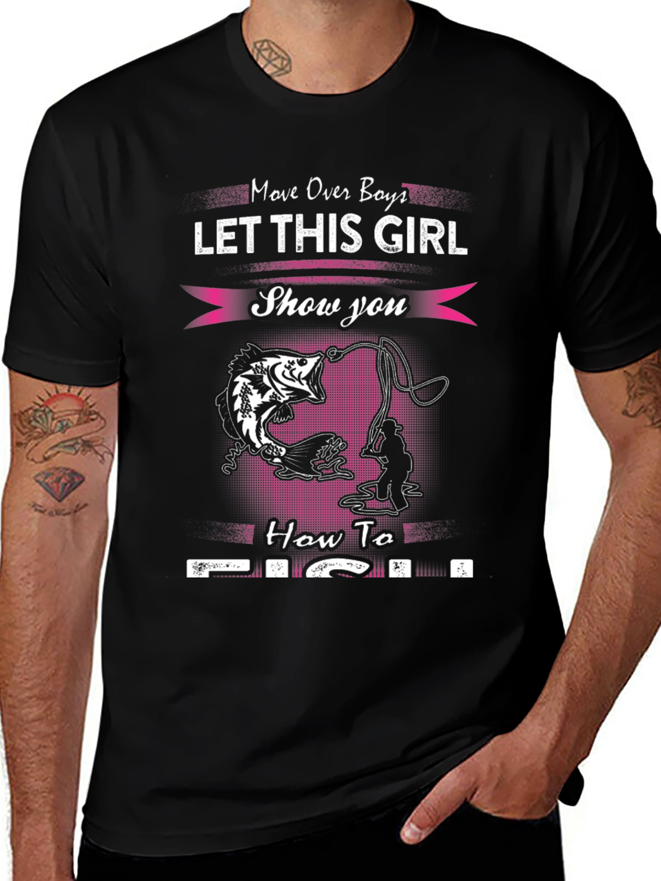 Fishing Girl T-Shirt - Move Over Boys