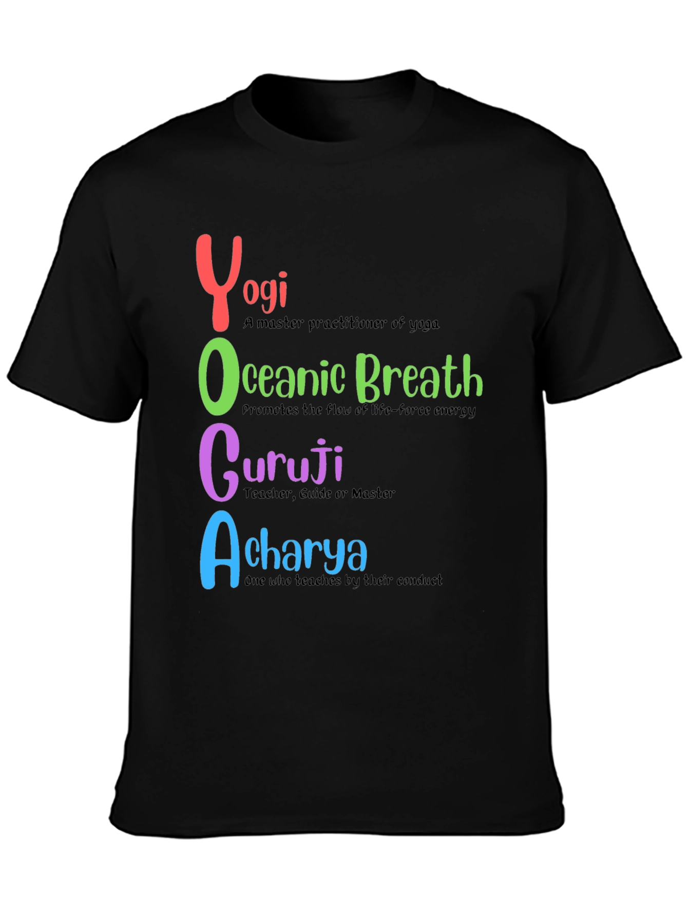 Yoga-Themed Graphic T-Shirt