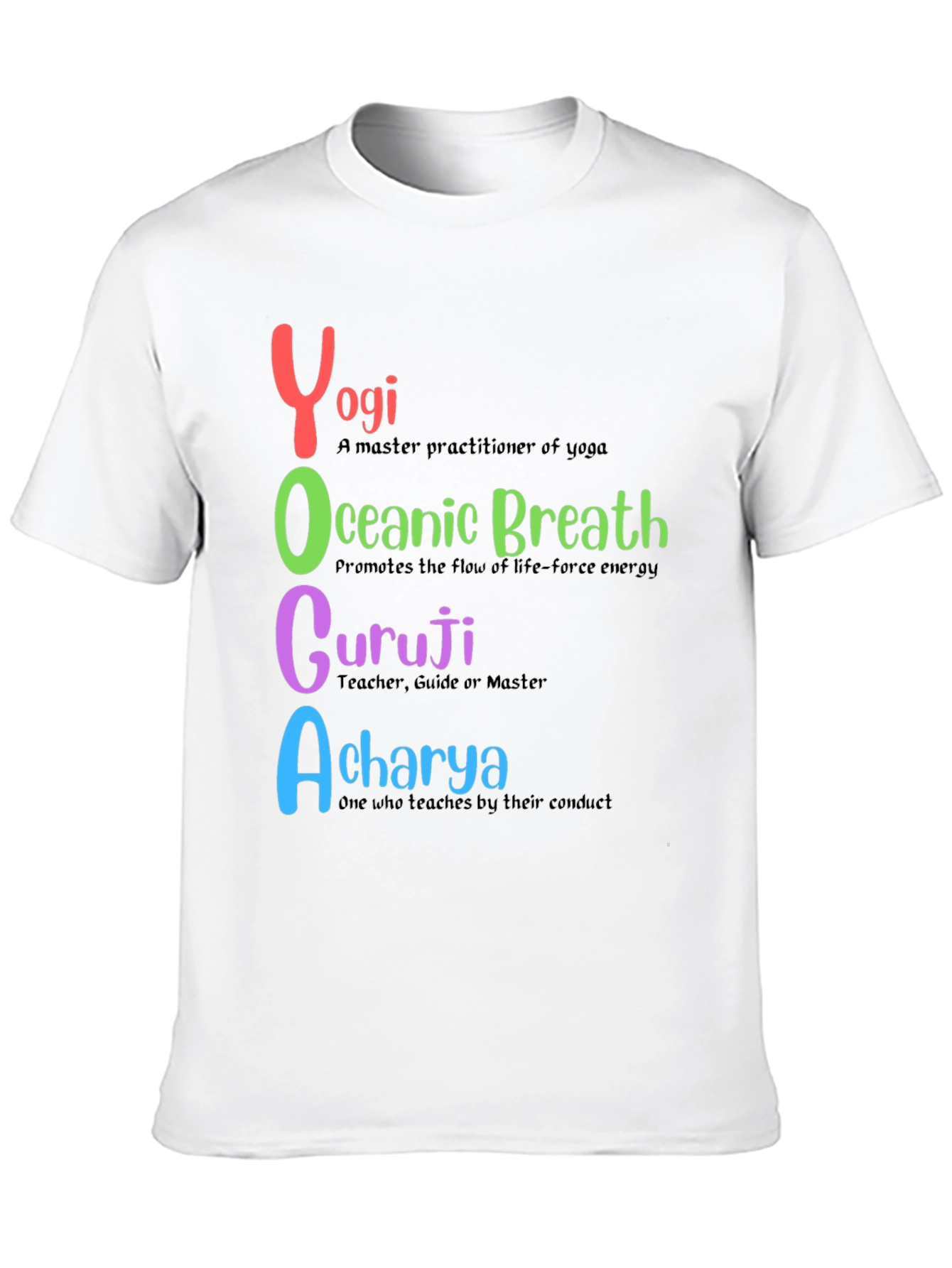Yoga-Themed Graphic T-Shirt