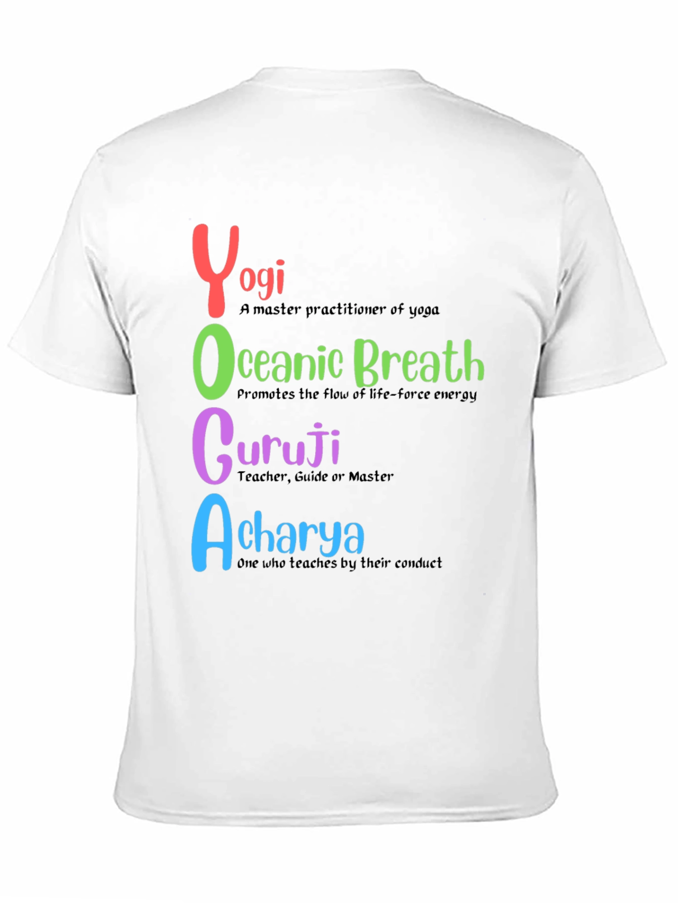 Yoga-Themed Graphic T-Shirt