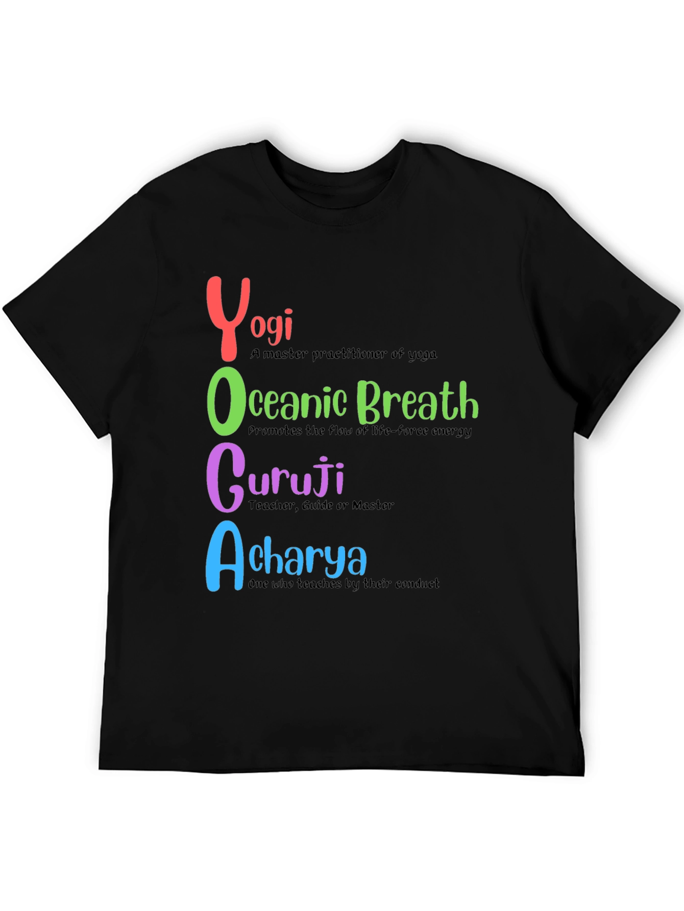 Yoga-Themed Graphic T-Shirt