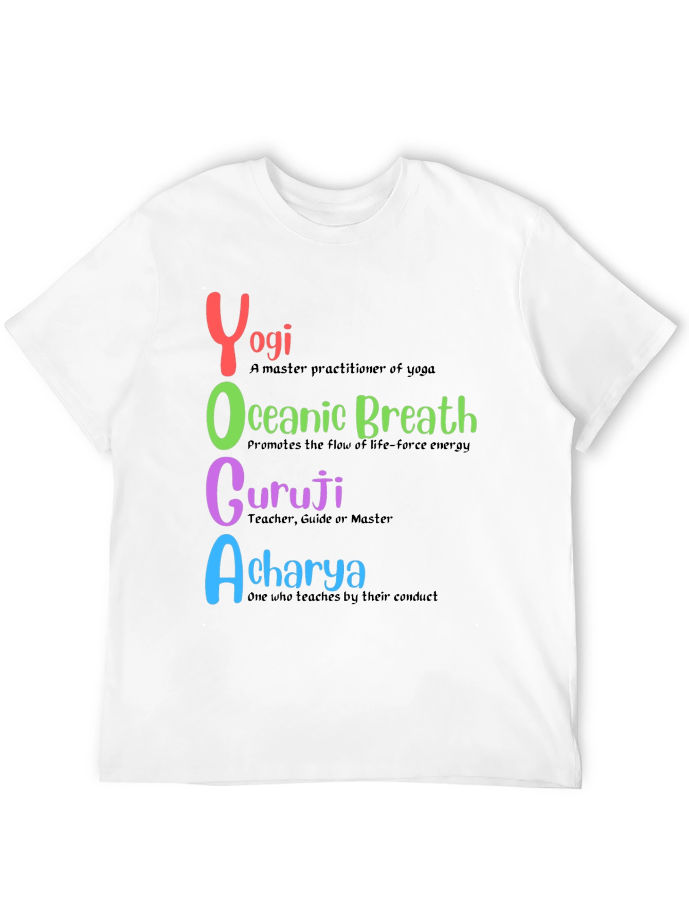Yoga-Themed Graphic T-Shirt