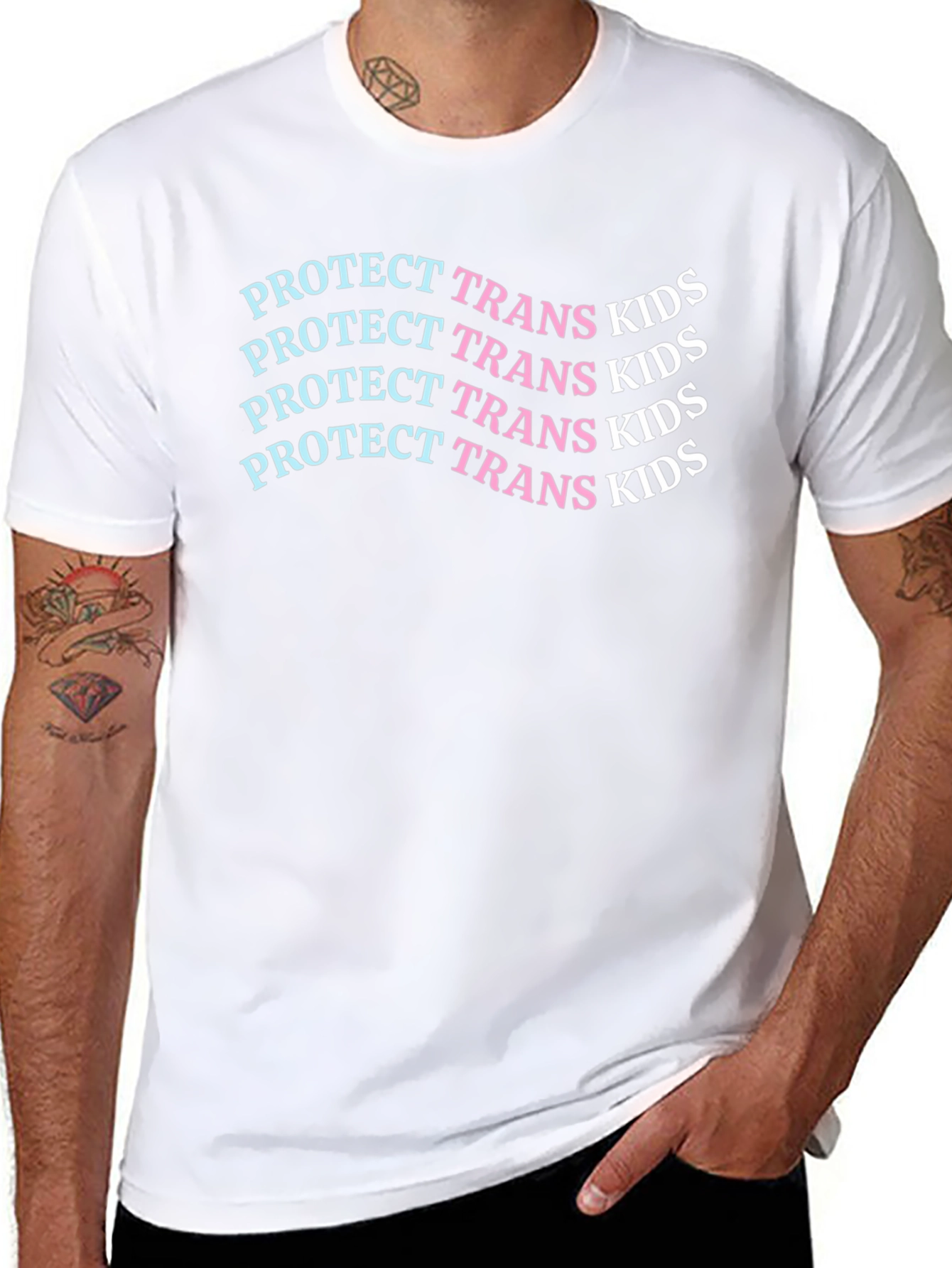 Protect Trans Kids Black Graphic Tee