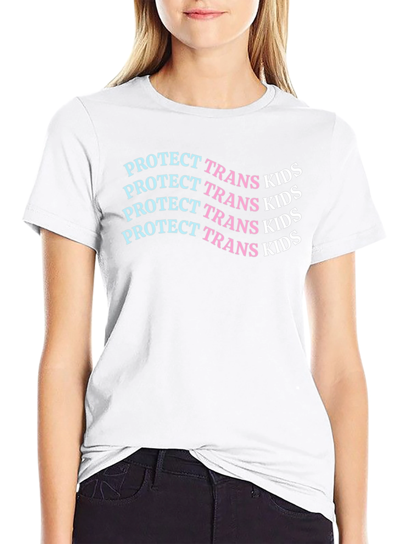 Protect Trans Kids Black Graphic Tee