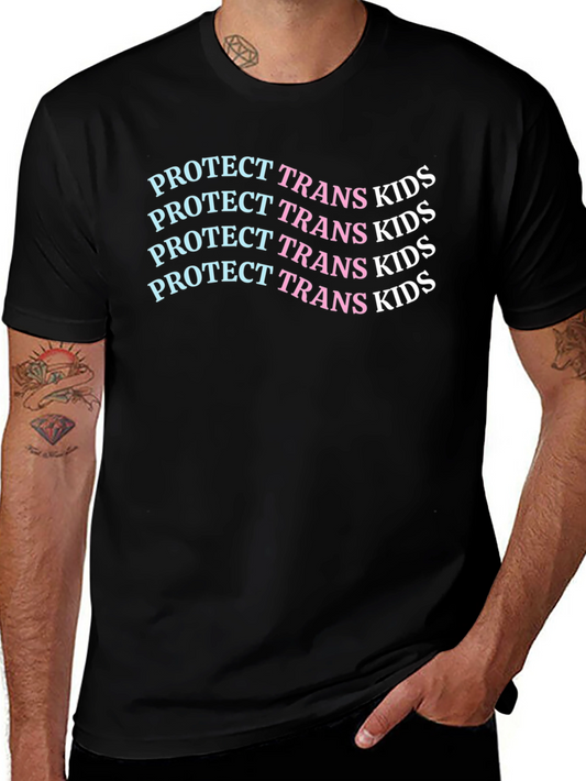 Protect Trans Kids Black Graphic Tee