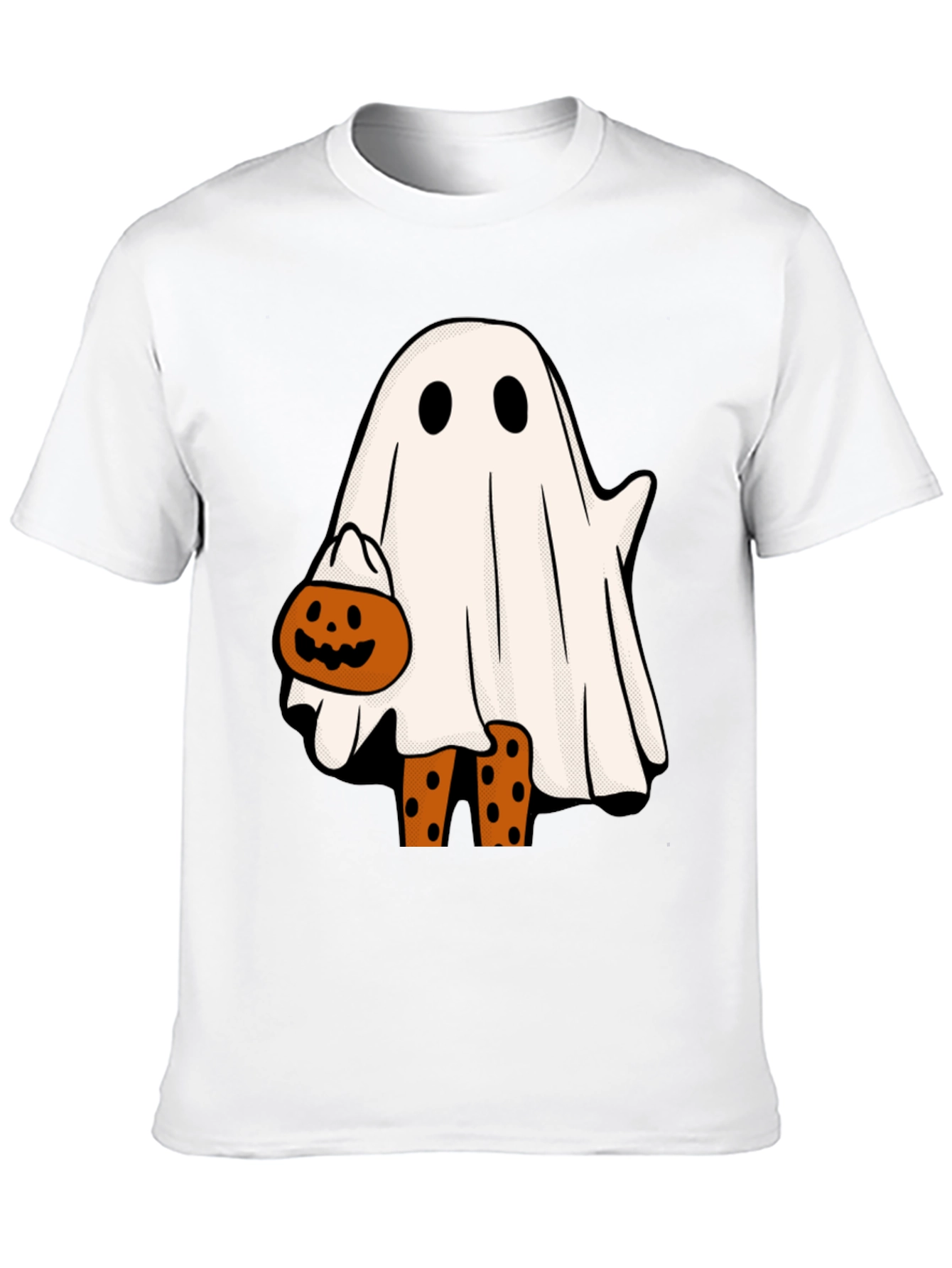 Halloween Ghost with Pumpkin T-Shirt