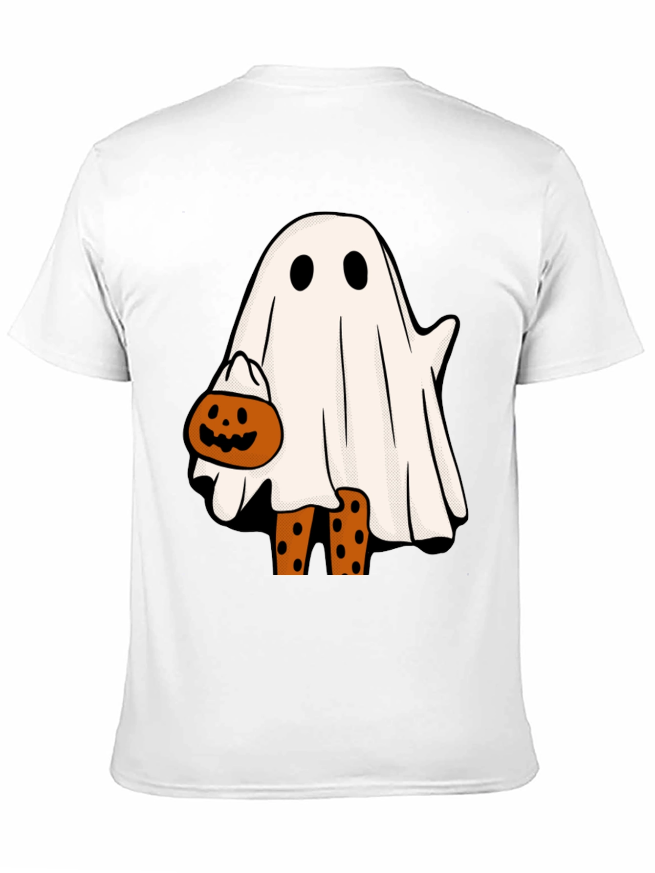 Halloween Ghost with Pumpkin T-Shirt