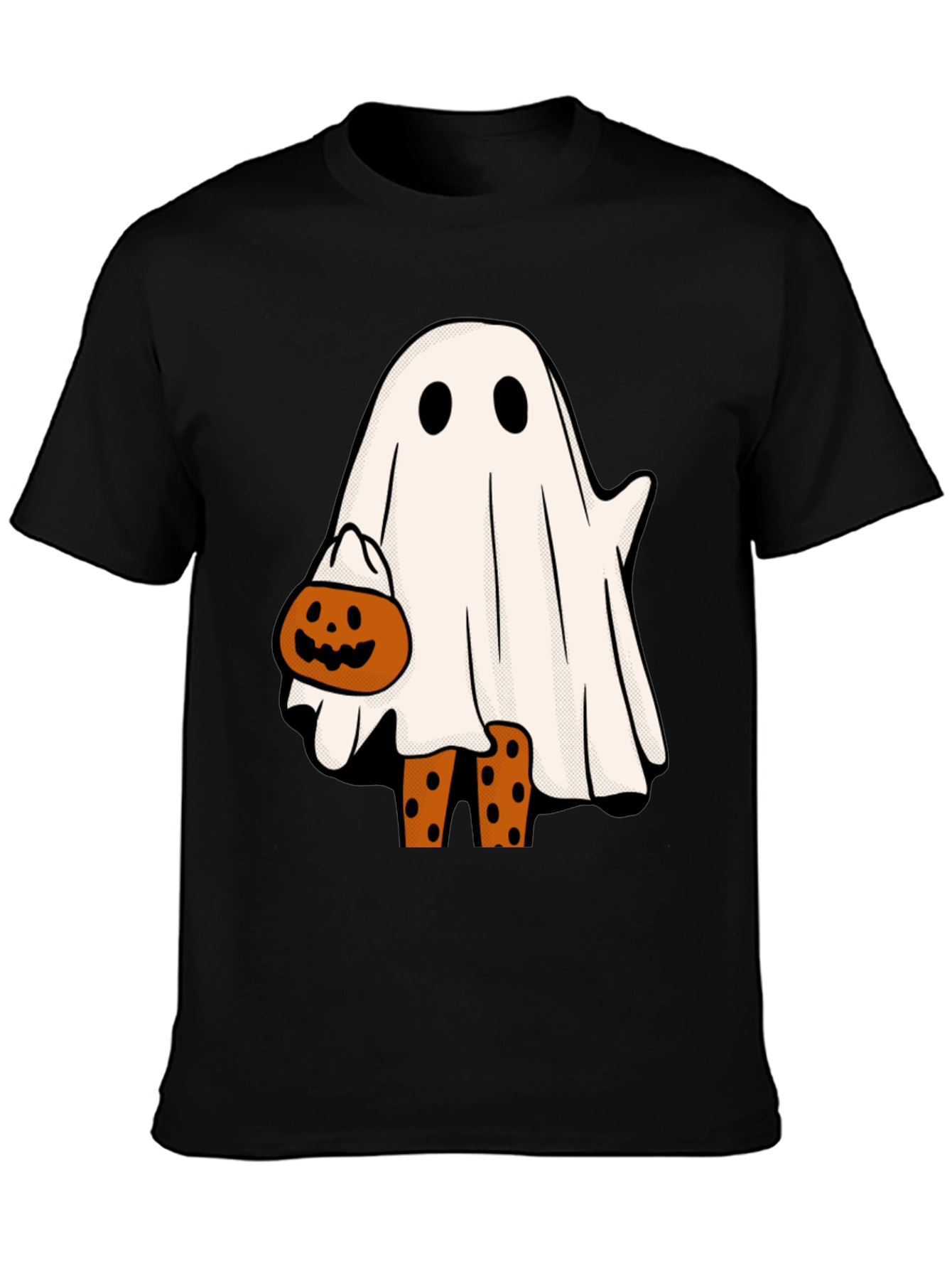 Halloween Ghost with Pumpkin T-Shirt