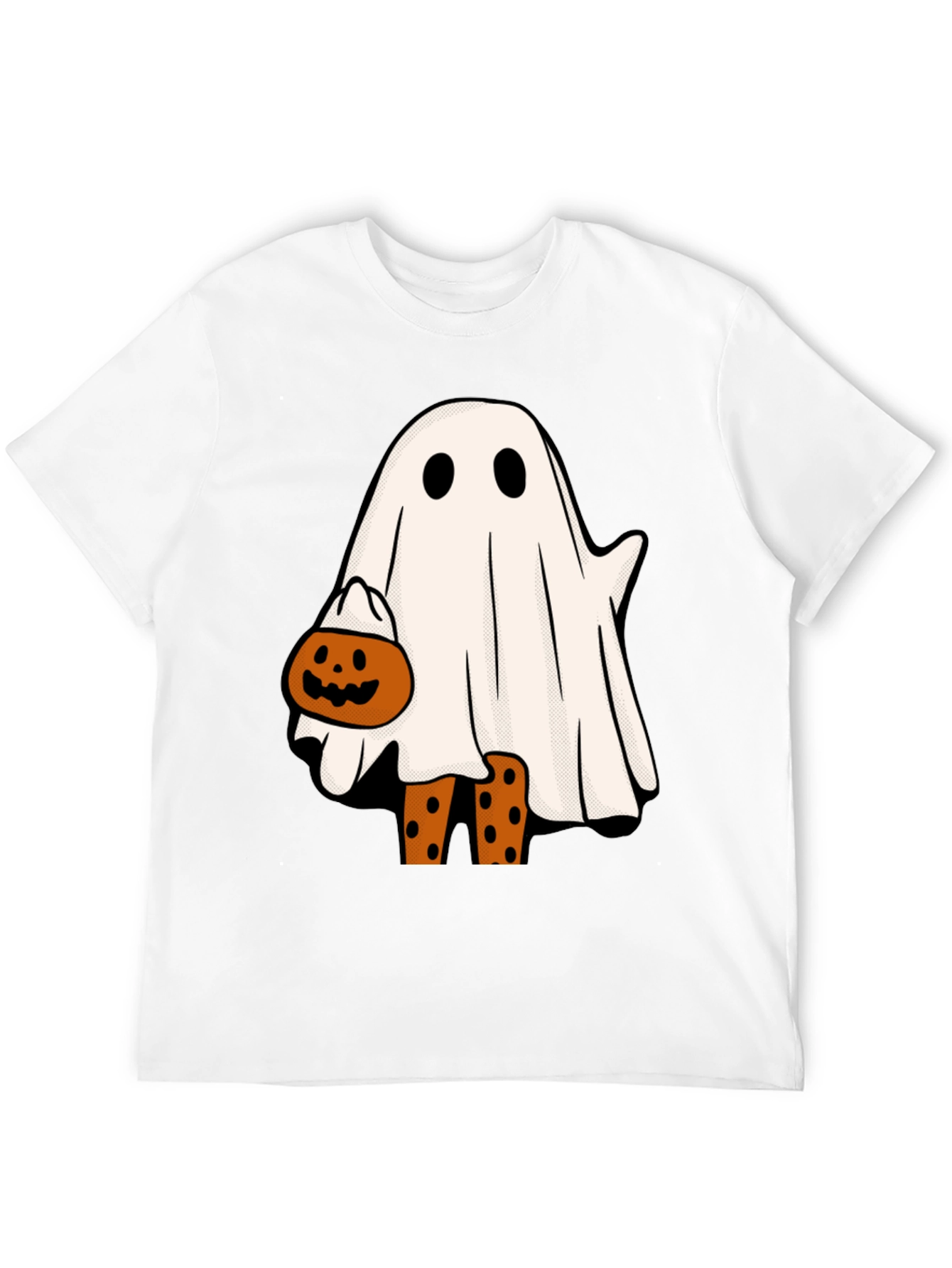 Halloween Ghost with Pumpkin T-Shirt