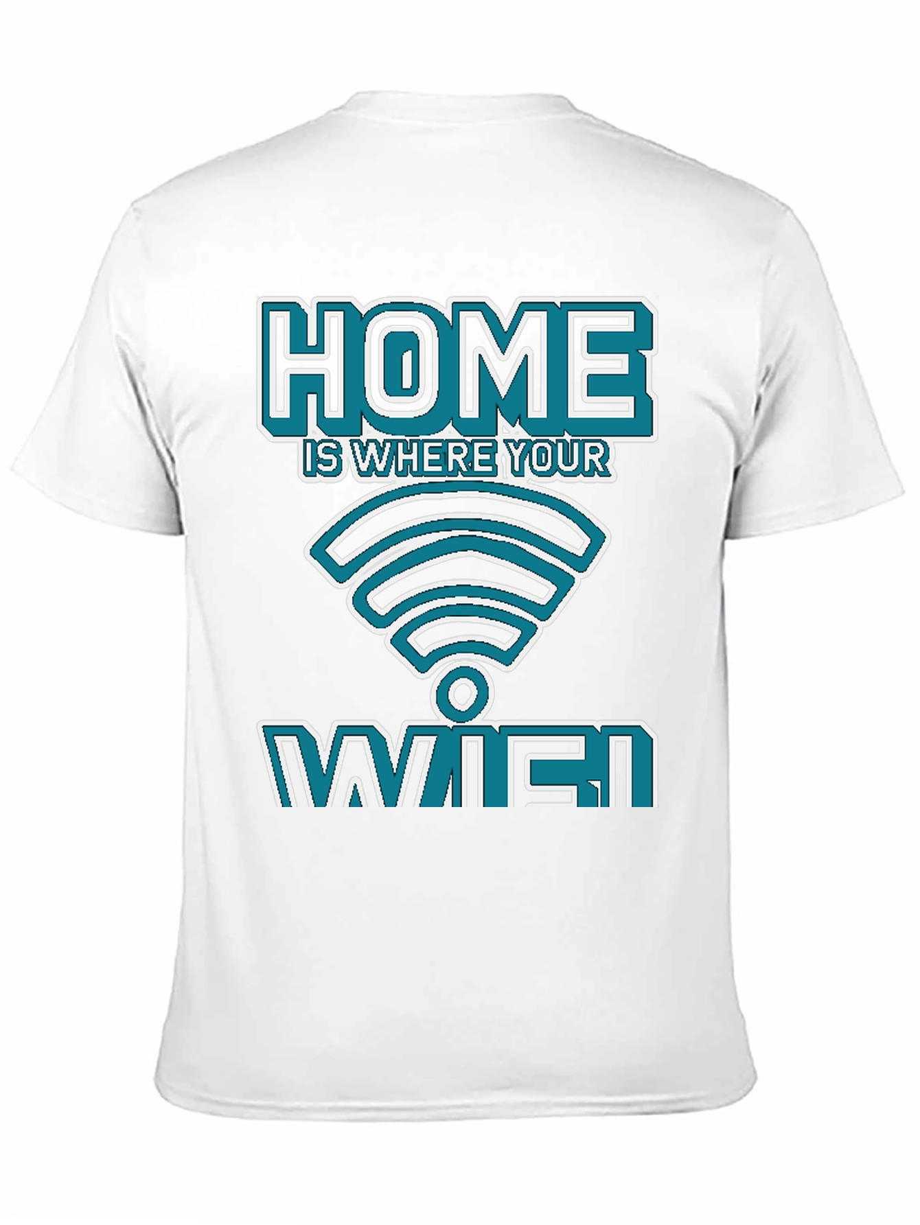 Home is Where Your WiFi Is Black Graphic T-Shirt
