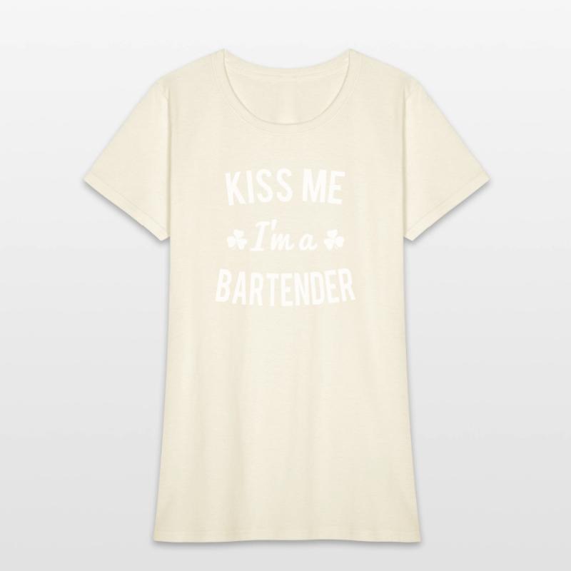 Kiss Me Im A Bartender red