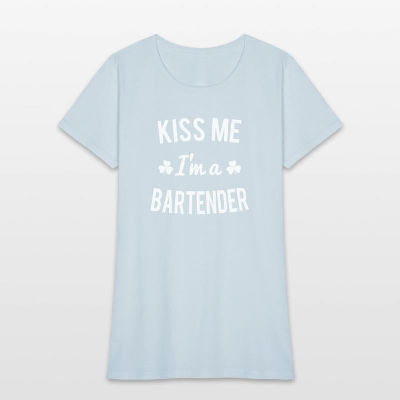 Kiss Me Im A Bartender red