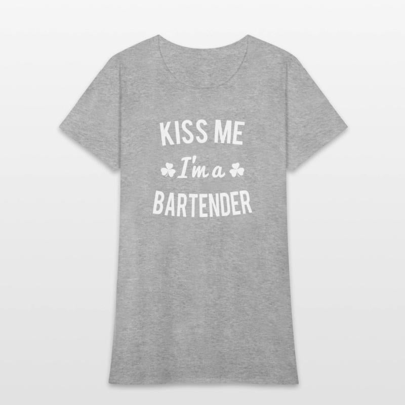 Kiss Me Im A Bartender red