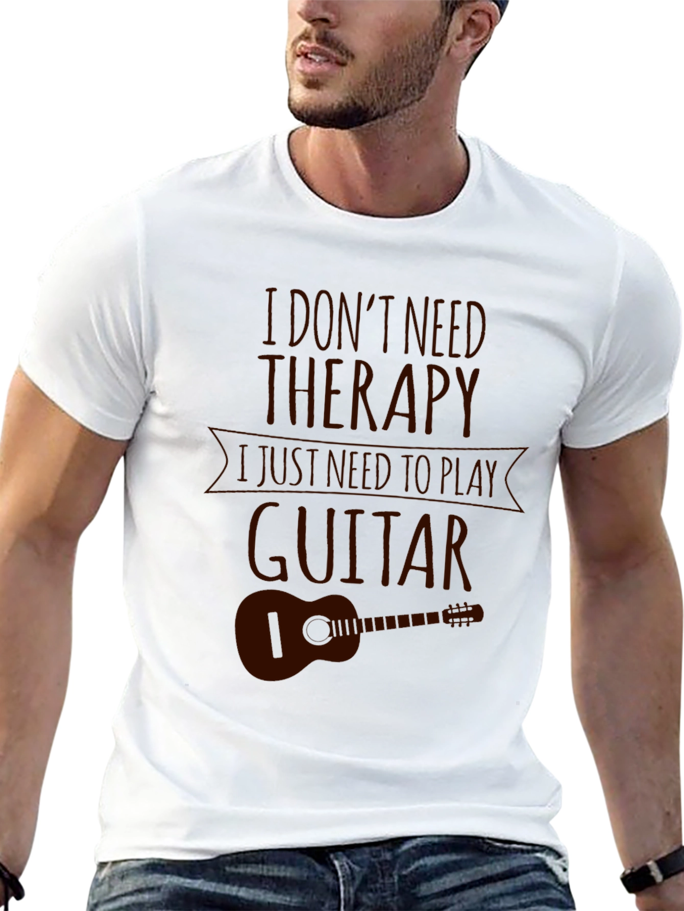 I Dont Need Therapy Guitar Graphic T-Shirt