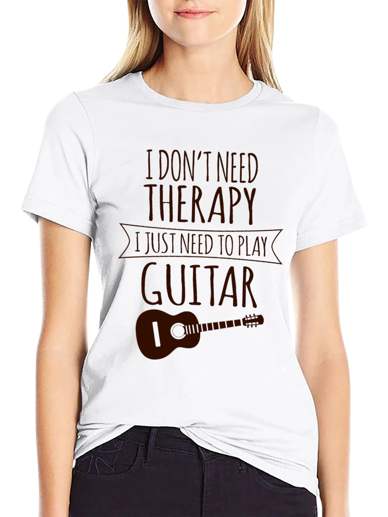 I Dont Need Therapy Guitar Graphic T-Shirt