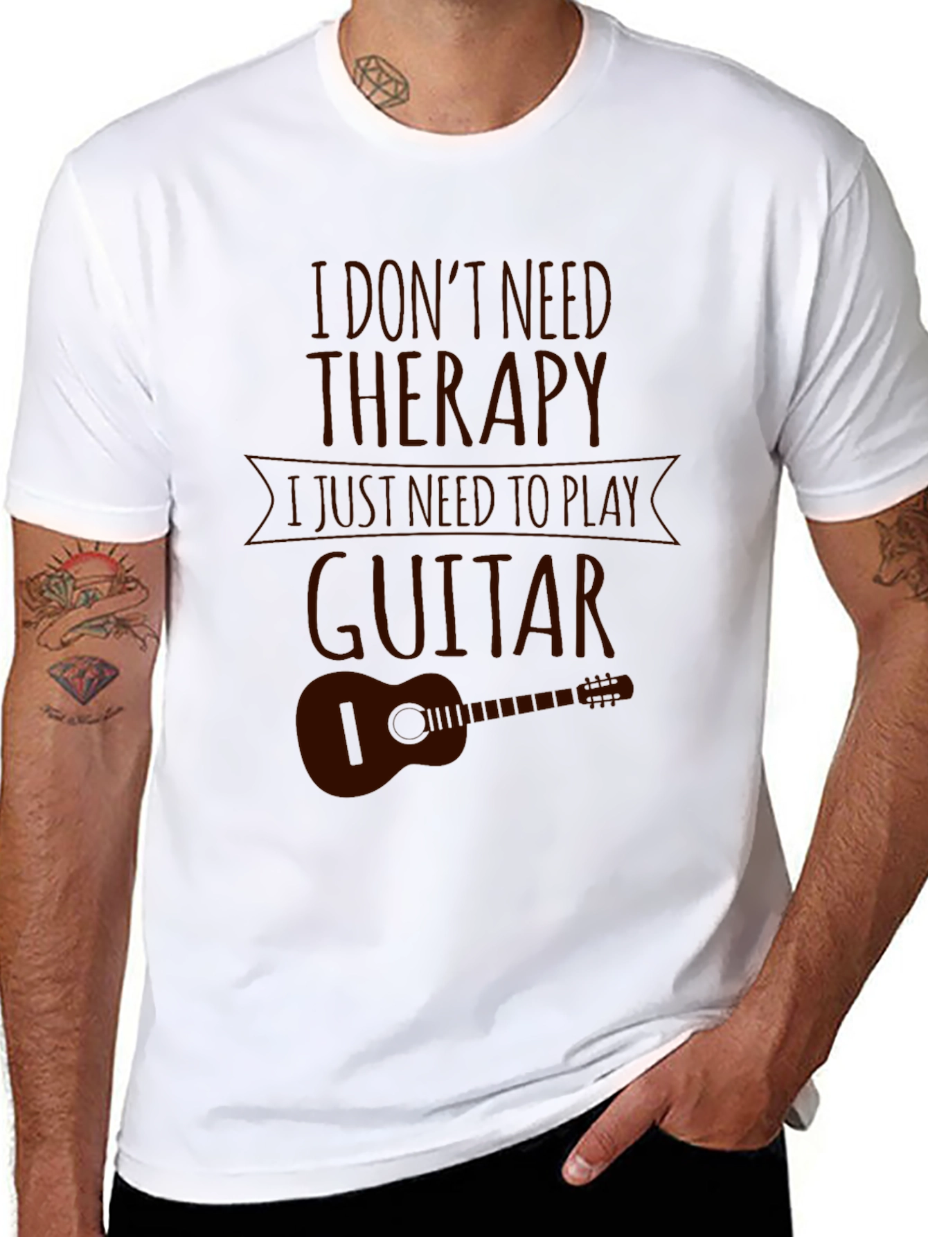 I Dont Need Therapy Guitar Graphic T-Shirt