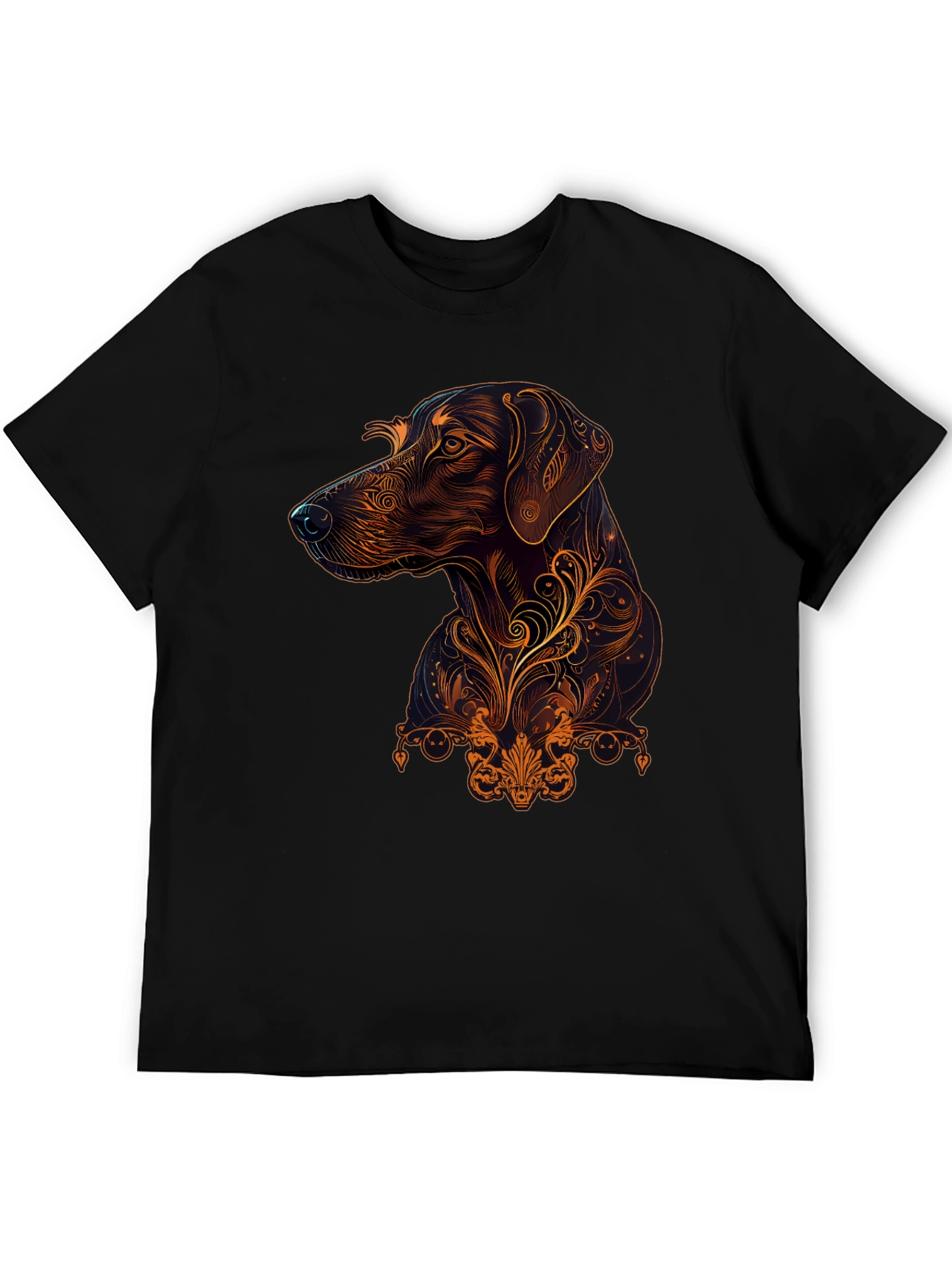 Swirl Art Dog T-Shirt – Stylish Dog Lover Graphic Tee