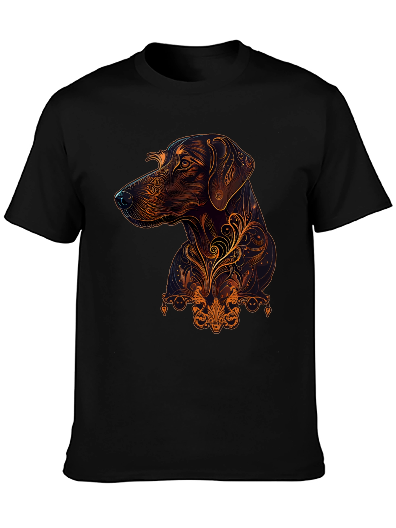 Swirl Art Dog T-Shirt – Stylish Dog Lover Graphic Tee