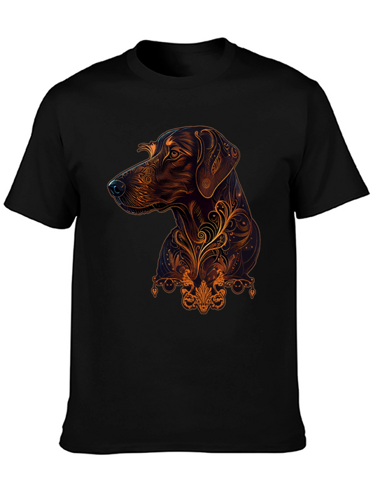 Swirl Art Dog T-Shirt – Stylish Dog Lover Graphic Tee