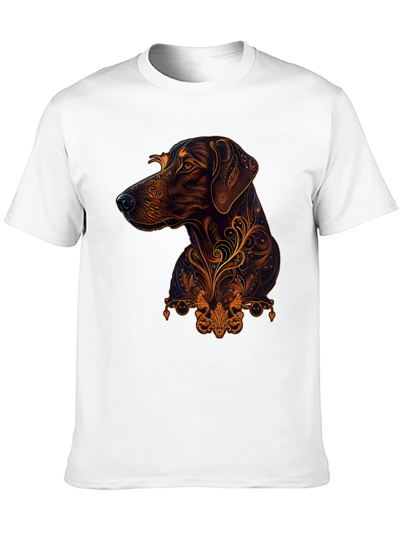 Swirl Art Dog T-Shirt – Stylish Dog Lover Graphic Tee
