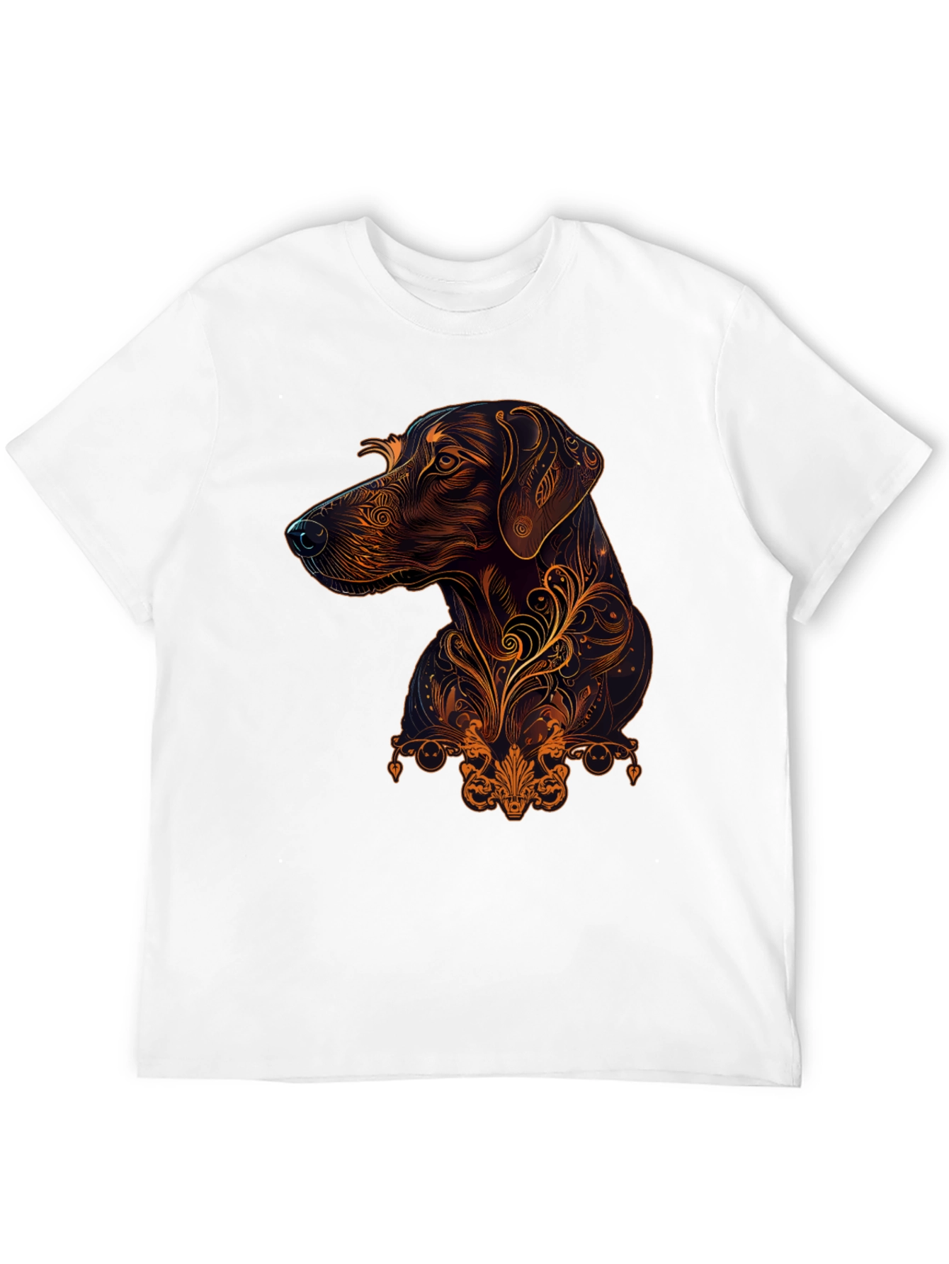 Swirl Art Dog T-Shirt – Stylish Dog Lover Graphic Tee