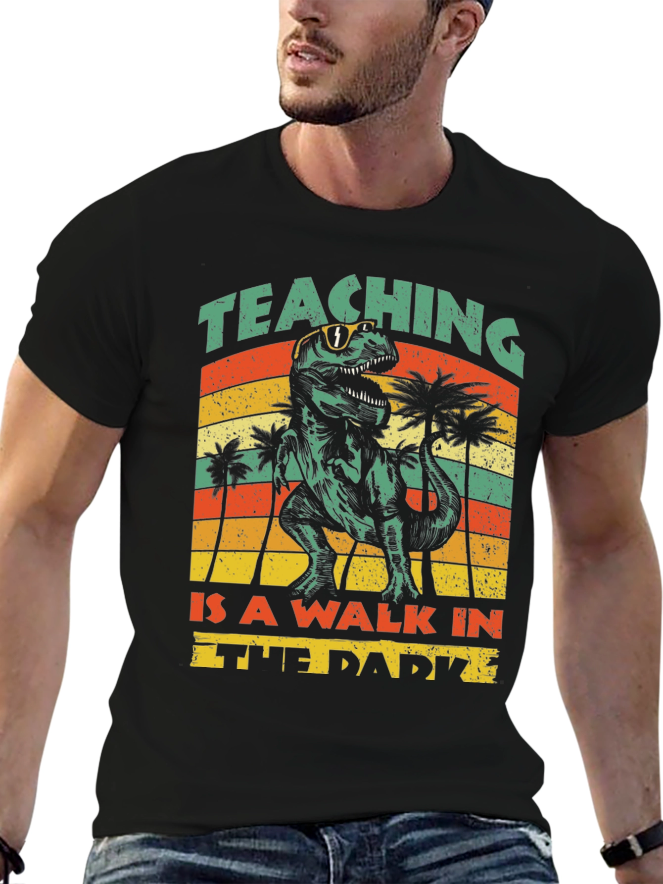 Teaching Is A Walk In The Park Dinosaur T-Shirt