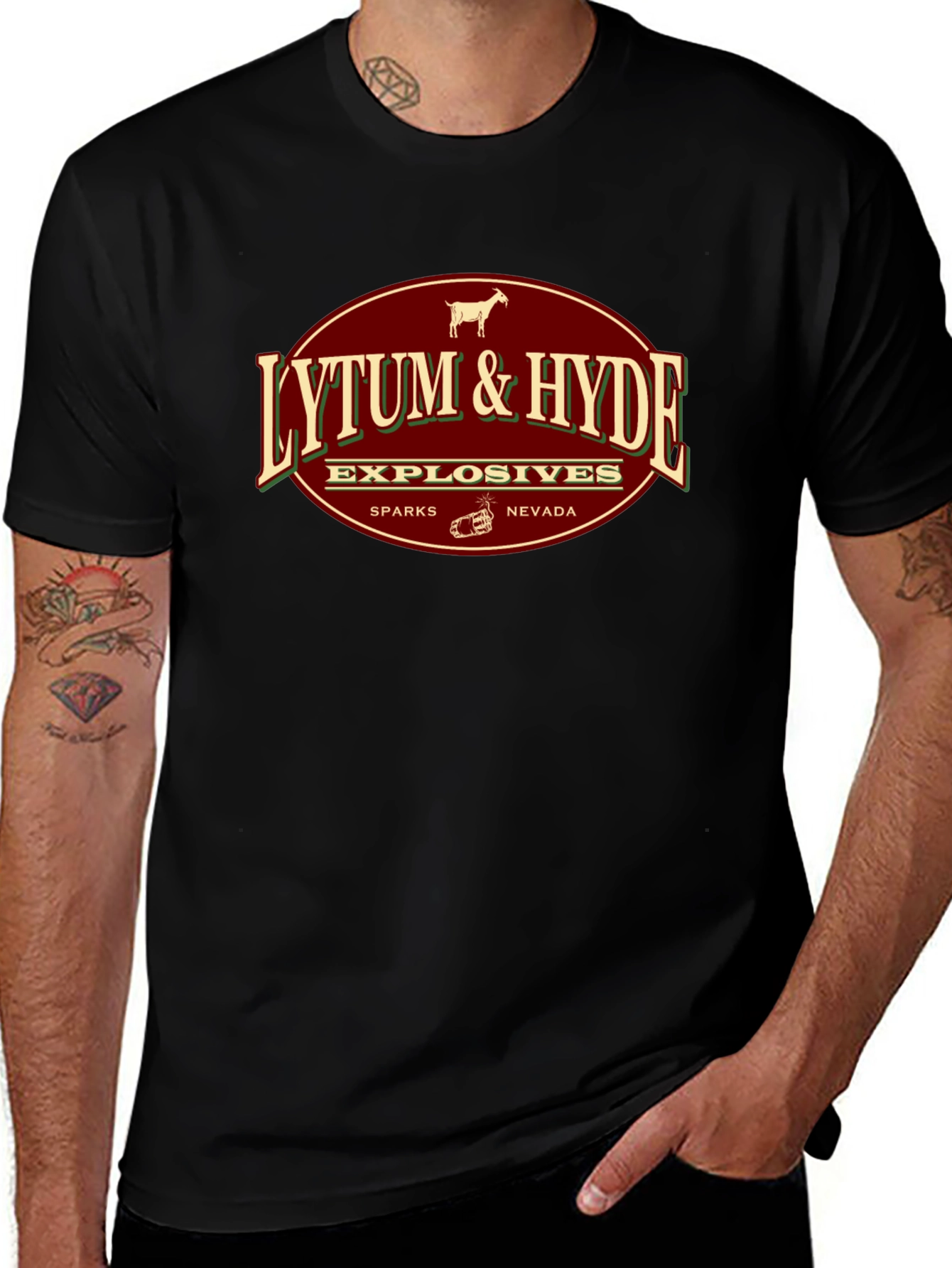 Lytum & Hyde Explosives Black T-Shirt