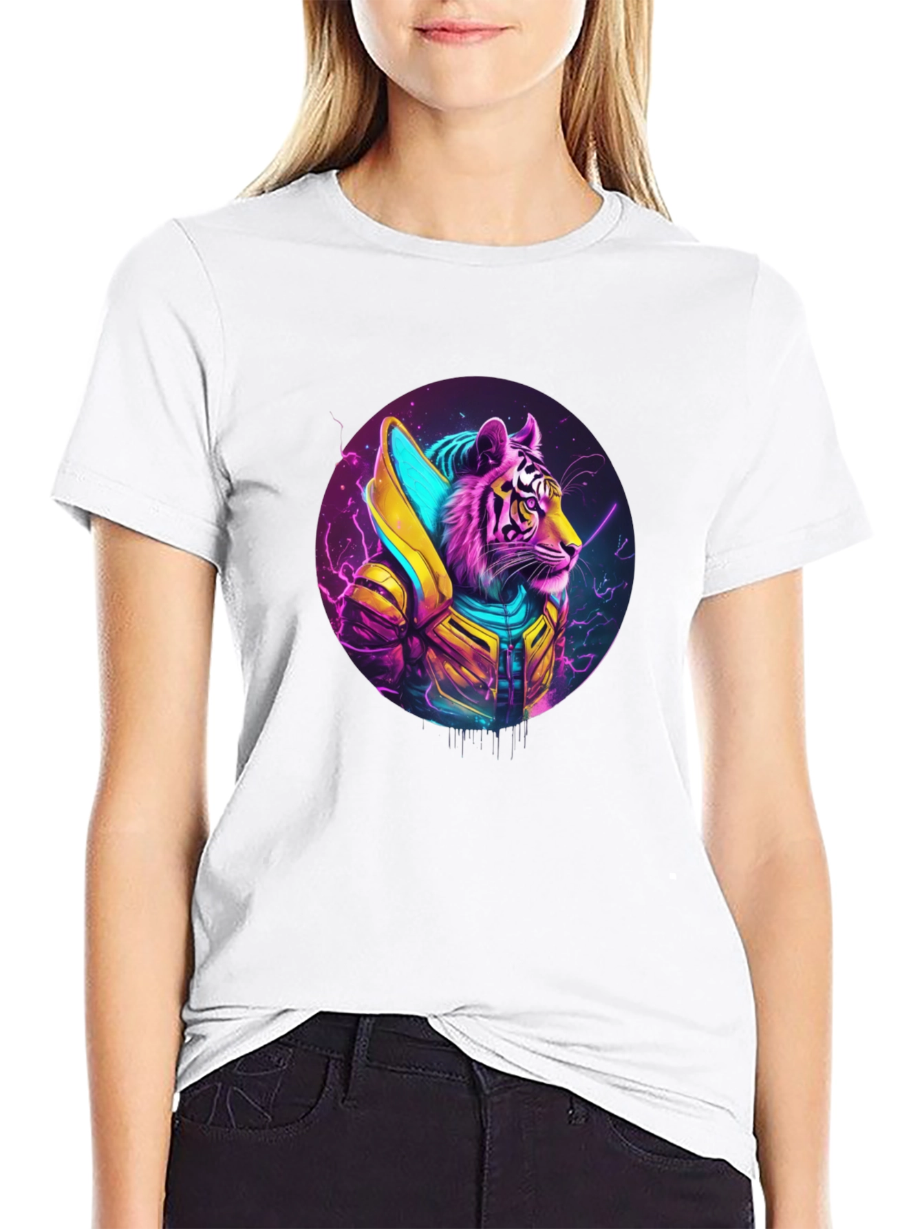 Cyberpunk Tiger T-Shirt