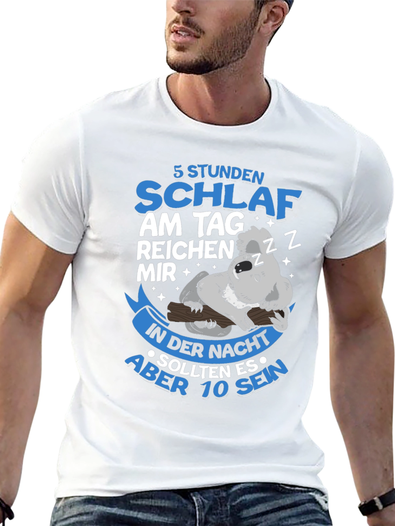 5 Stunden Schlaf Koala T-Shirt