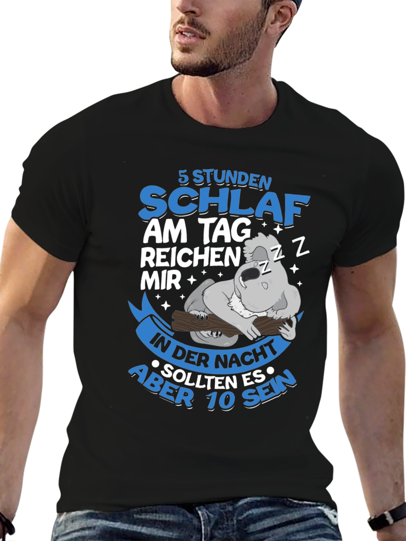 5 Stunden Schlaf Koala T-Shirt