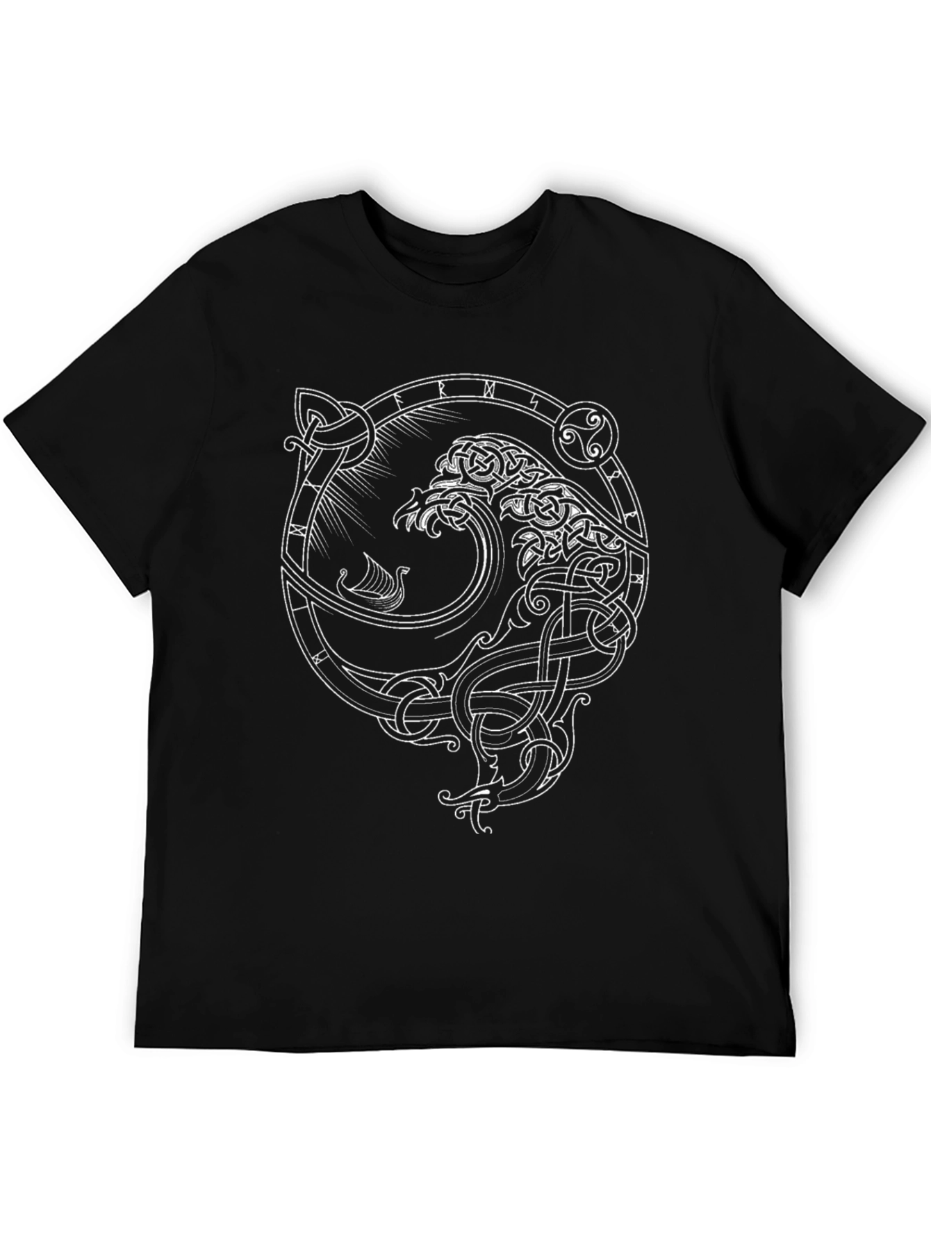 Celtic Knot Raven T-Shirt - Norse Viking Design