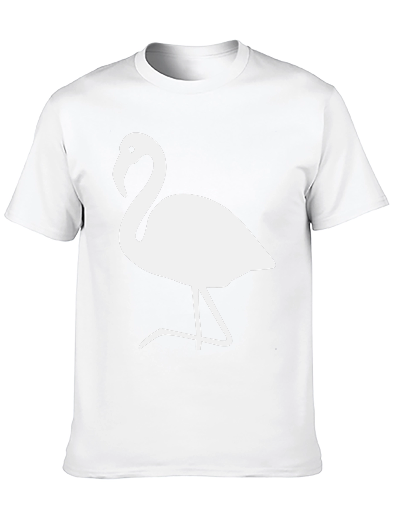 Flamingo Graphic Tee - Stylish Black Cotton Blend T-Shirt