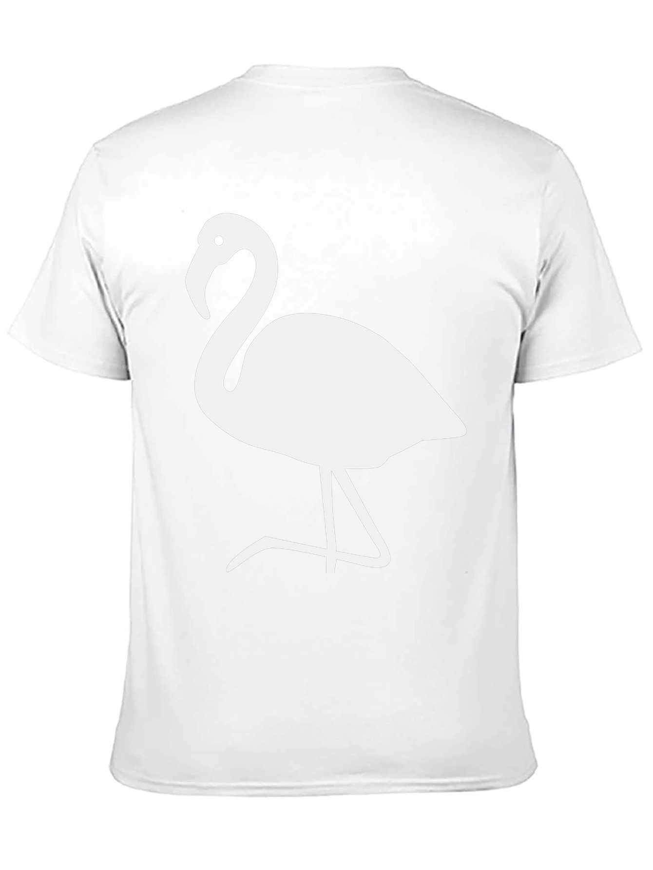 Flamingo Graphic Tee - Stylish Black Cotton Blend T-Shirt