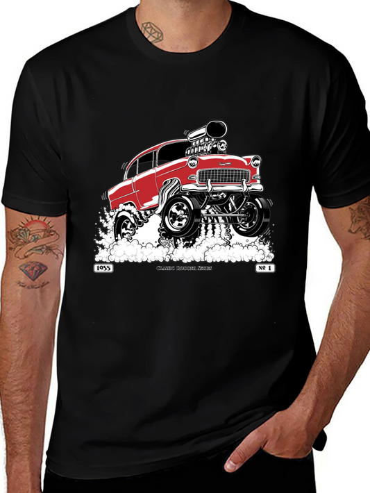 Classic 1955 Hot Rod T-Shirt - Black