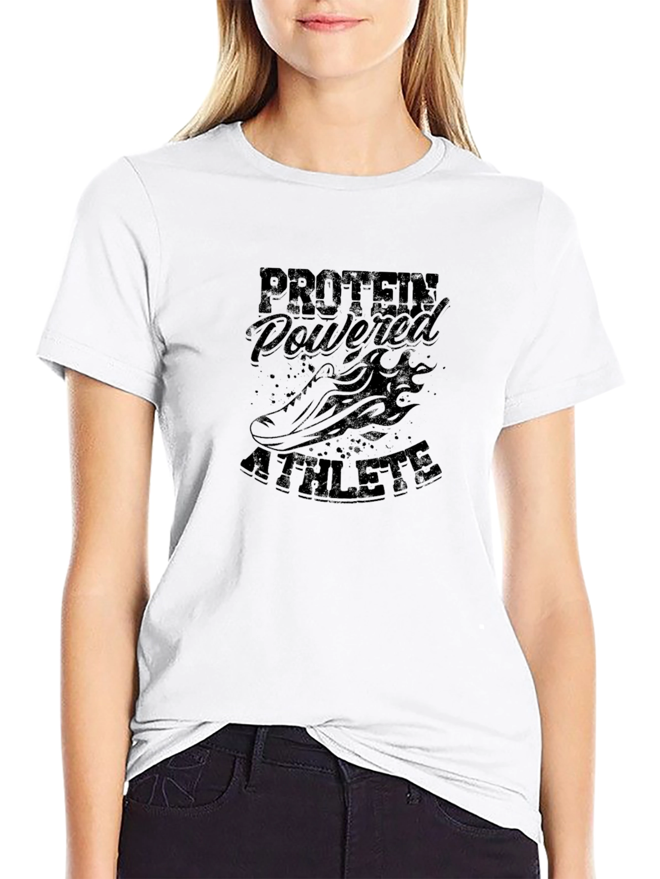 Protein Powered Athlete Black T-Shirt