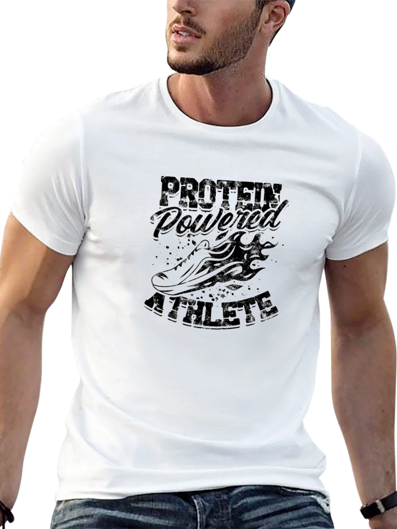 Protein Powered Athlete Black T-Shirt