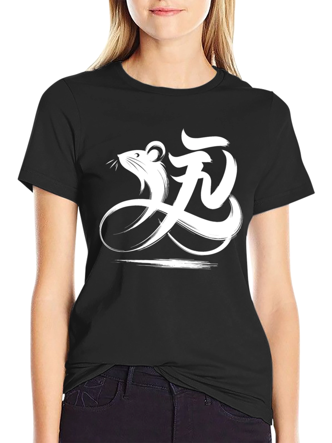 Year of the Rat Graphic Tee - Black