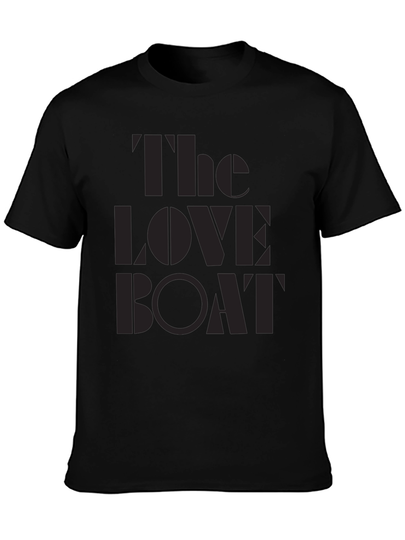 The Love Boat Graphic Tee - Soft Black T-Shirt